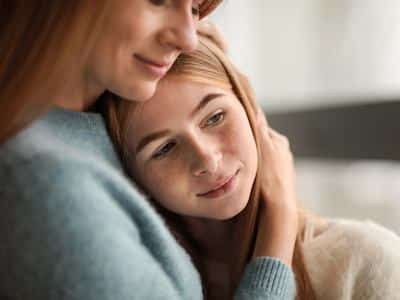 Mother hugs daughter after successfully getting CPS case closed in Texas