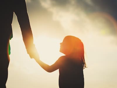 Child with father, who is wondering is child support required by law in Texas?