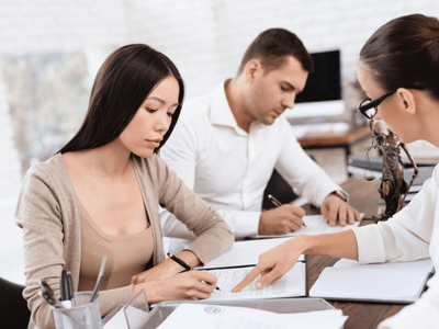 Former husband and wife participating a divorce settlement being reopened in Texas