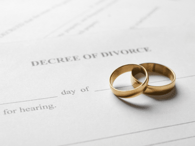 Decree of divorce document